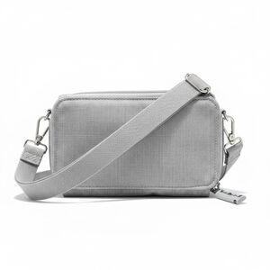 Vera Bradley Blue Gray Crossbody Bag with Floral Interior